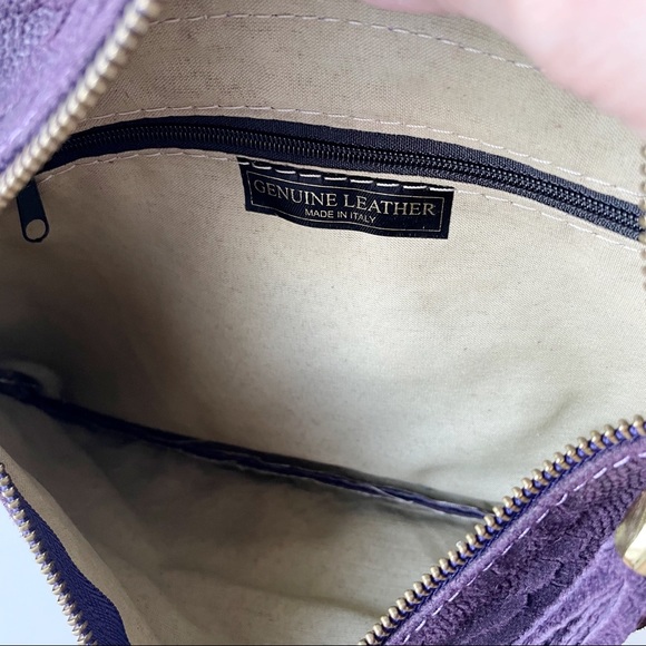 Genuine Italian leather crossbody / clutch - Picture 3 of 4